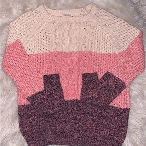Long Sleeve Open-Knit Sweater
